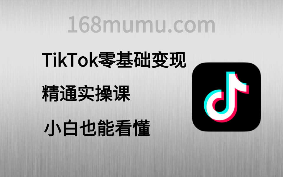 TikTok变现零基础到精通实操课-木木创业基地